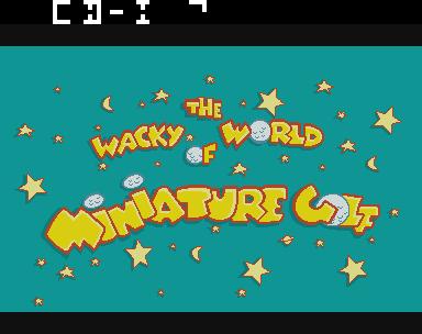 The Wacky World of Miniature Golf Title Screen